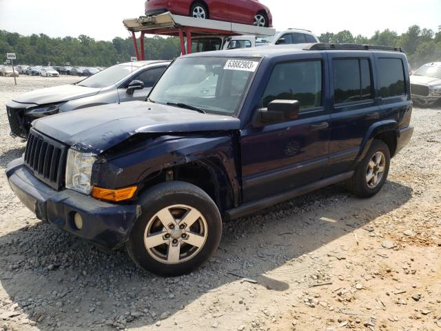 1J8HH48K36C277153 - 2006 JEEP COMMANDER BLUE photo 1