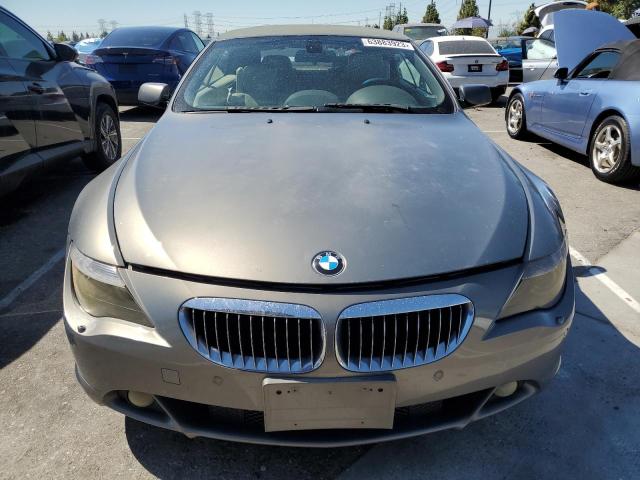 WBAEK73405B328681 - 2005 BMW 645 CI AUTOMATIC GRAY photo 5