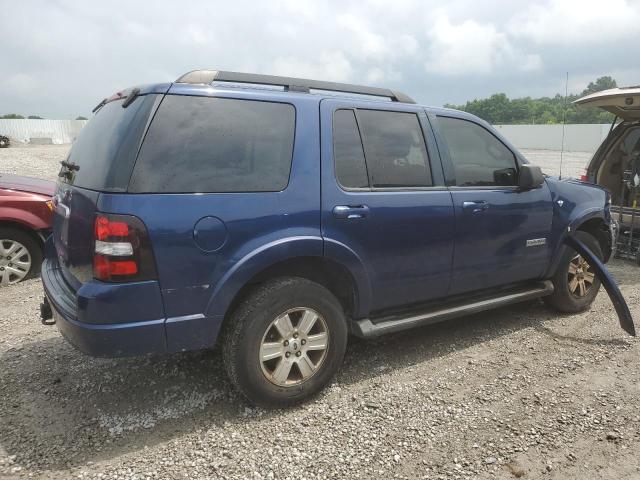 1FMEU63898UA50832 - 2008 FORD EXPLORER XLT BLUE photo 3