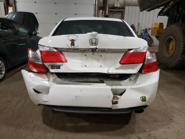 1HGCR2F33DA096417 - 2013 HONDA ACCORD LX WHITE photo 6