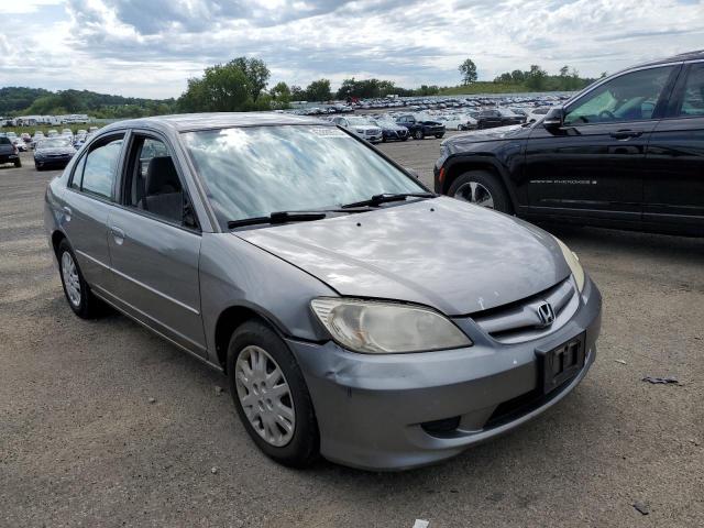 JHMES16565S004508 - 2005 HONDA CIVIC LX GRAY photo 4