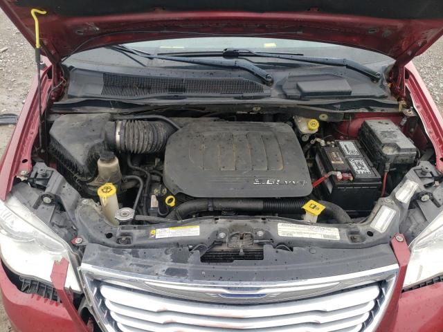 2A4RR8DG7BR609222 - 2011 CHRYSLER TOWN & COU TOURING L RED photo 12