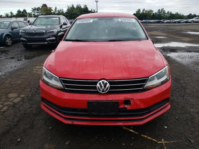 3VW2K7AJXFM302837 - 2015 VOLKSWAGEN JETTA BASE 红色 照片 5