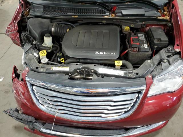 2A4RR8DGXBR712974 - 2011 CHRYSLER TOWN & COU TOURING L RED photo 12