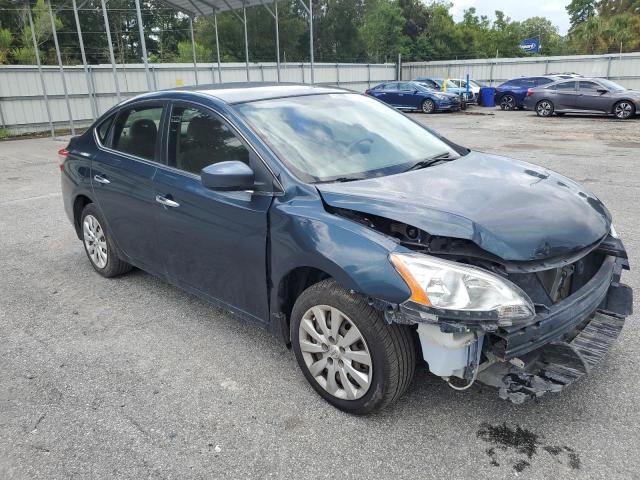 3N1AB7AP9EY267639 - 2014 NISSAN SENTRA S BLUE photo 4