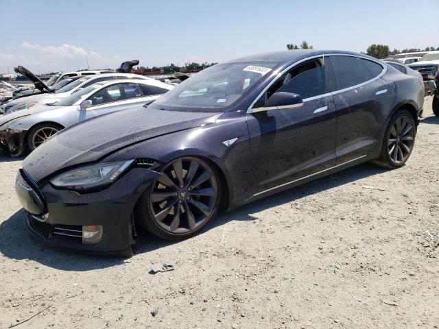 5YJSA1DP6DFP22664 - 2013 TESLA MODEL S Կապույտ լուսանկար 1