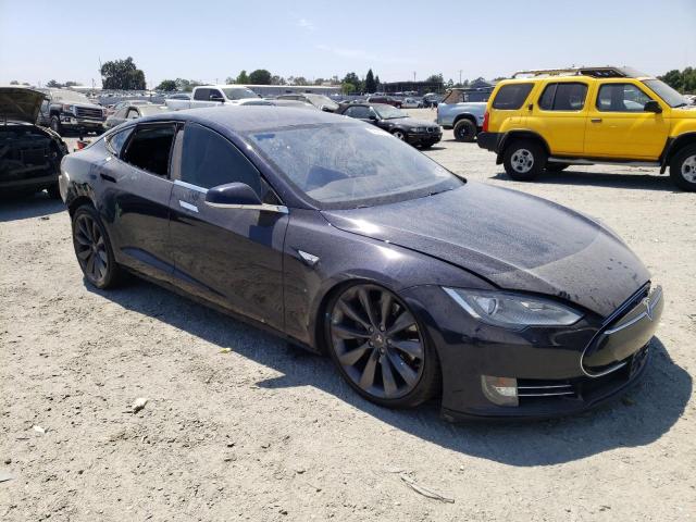 5YJSA1DP6DFP22664 - 2013 TESLA MODEL S Կապույտ լուսանկար 4