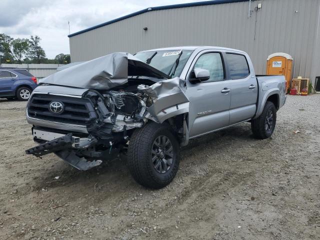 3TMAZ5CNXLM119027 - 2020 TOYOTA TACOMA DOUBLE CAB SILVER photo 1