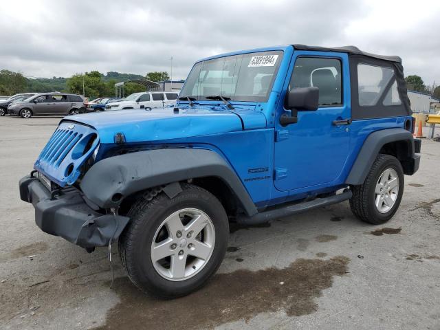 1C4AJWAG1FL516388 - 2015 JEEP WRANGLER SPORT BLUE photo 1