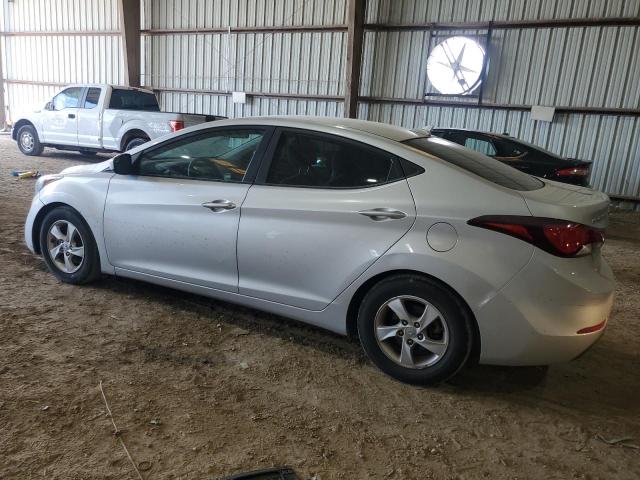 5NPDH4AEXFH637341 - 2015 HYUNDAI ELANTRA SE SILVER photo 2