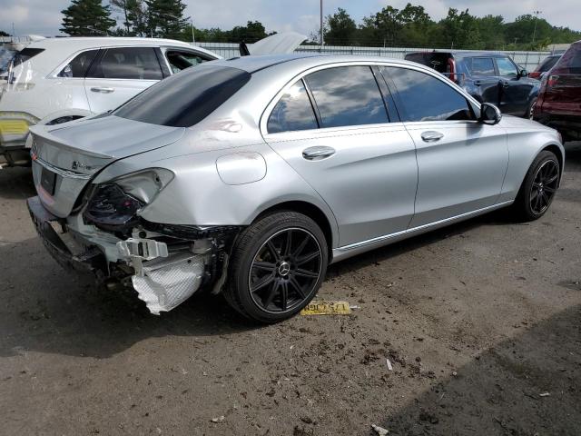 55SWF4KB3JU273711 - 2018 MERCEDES-BENZ C300 300 4MATIC SILVER photo 3