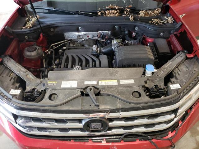 1V2KE2CAXNC220437 - 2022 VOLKSWAGEN ATLAS CROS SE Красный фото 12