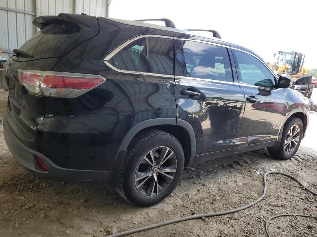 5TDKKRFH8GS148277 - 2016 TOYOTA HIGHLANDER XLE BLACK photo 3