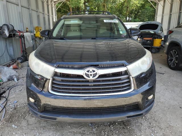 5TDKKRFH8GS148277 - 2016 TOYOTA HIGHLANDER XLE BLACK photo 5