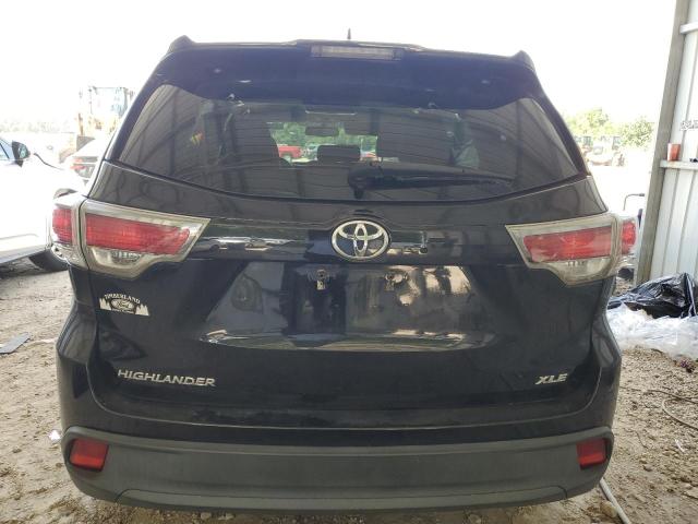 5TDKKRFH8GS148277 - 2016 TOYOTA HIGHLANDER XLE BLACK photo 6