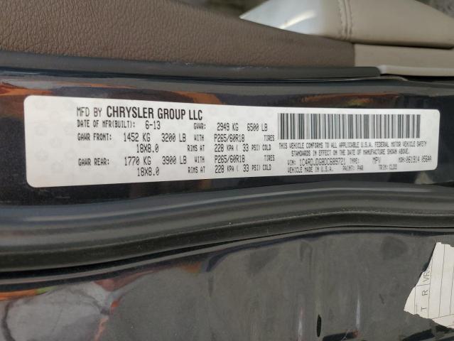 1C4RDJDG8DC689721 - 2013 DODGE DURANGO CREW GRAY photo 13