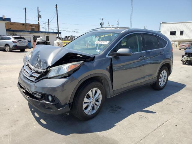 2HKRM4H79DH657490 - 2013 HONDA CR-V EXL GRAY photo 1