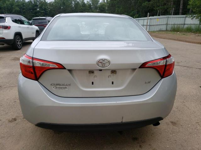 5YFBURHE1EP113678 - 2014 TOYOTA COROLLA L SILVER photo 6