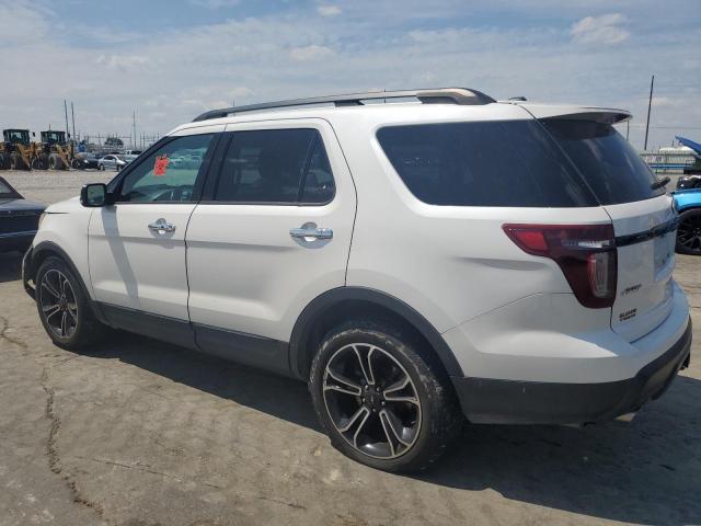 1FM5K8GT9EGB82449 - 2014 FORD EXPLORER SPORT WHITE photo 2