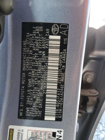 2T1KR32E55C354375 - 2005 TOYOTA COROLLA MA XR BLUE photo 12