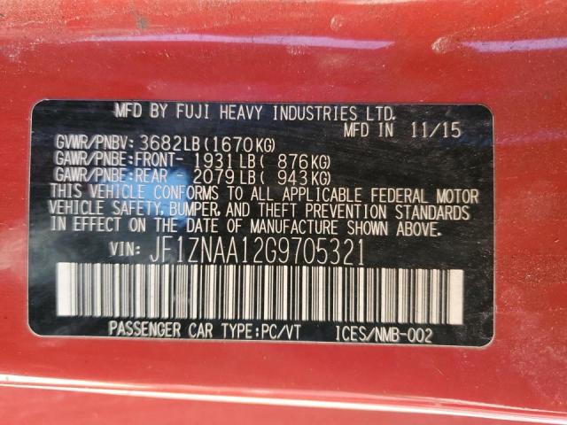 JF1ZNAA12G9705321 - 2016 TOYOTA SCION FR-S 灰色 照片 12