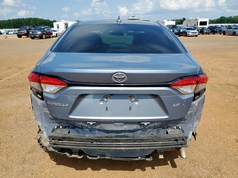 5YFEPRAEXLP116168 - 2020 TOYOTA COROLLA LE BLUE photo 6