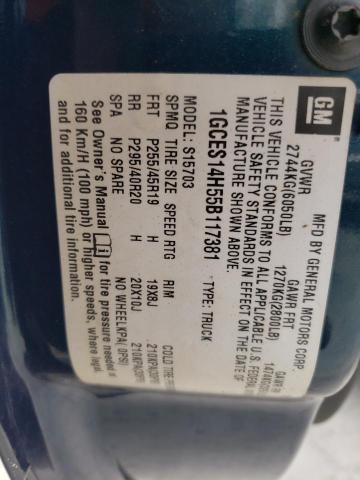 1GCES14H55B117381 - 2005 CHEVROLET SSR 蓝色 照片 12