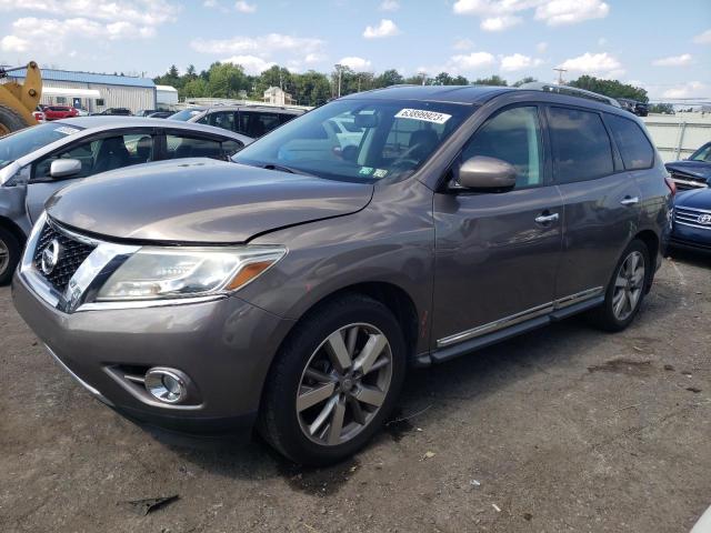 5N1AR2MM3DC671990 - 2013 NISSAN PATHFINDER S GRAY photo 1