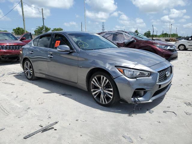 JN1CV7AP0JM240651 - 2018 INFINITI Q50 PURE GRAY photo 4