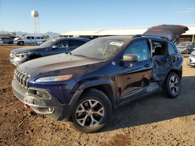 1C4PJMBS0EW189335 - 2014 JEEP CHEROKEE TRAILHAWK 蓝色 照片 2