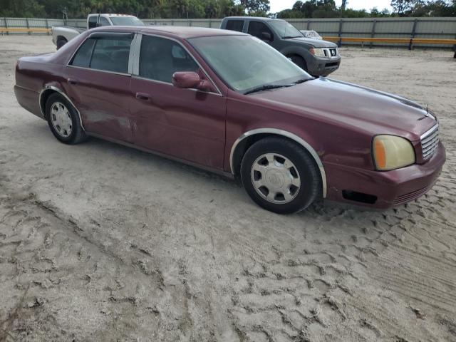 1G6KD54Y02U173803 - 2002 CADILLAC DEVILLE BURGUNDY photo 4