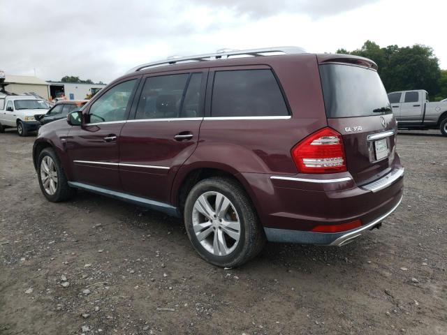 4JGBF2FE9AA611075 - 2010 MERCEDES-BENZ GL 350 BLUETEC MAROON photo 2