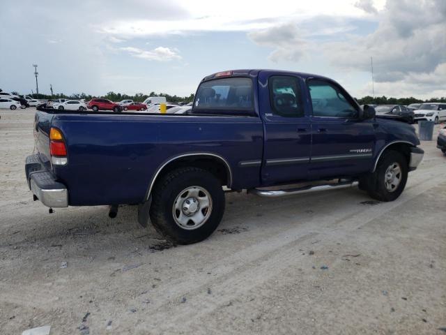 5TBRN3419YS121737 - 2000 TOYOTA TUNDRA ACCESS CAB SR5 BLUE photo 3