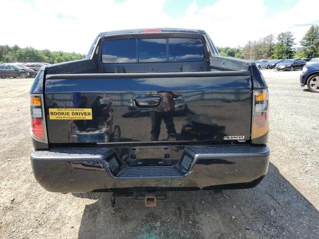 2HJYK16328H530932 - 2008 HONDA RIDGELINE RTX BLACK photo 6