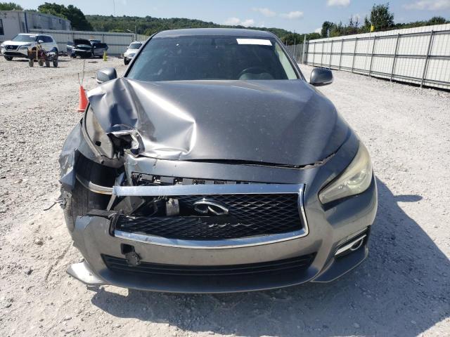 JN1BV7AP5EM689826 - 2014 INFINITI Q50 BASE GRAY photo 5