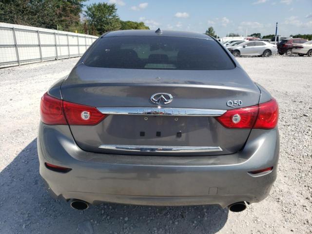 JN1BV7AP5EM689826 - 2014 INFINITI Q50 BASE GRAY photo 6