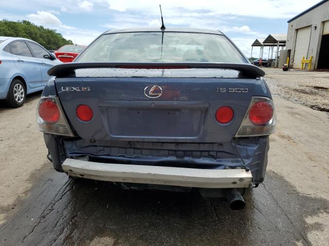 JTHBD192140090349 - 2004 LEXUS IS 300 BLUE photo 6