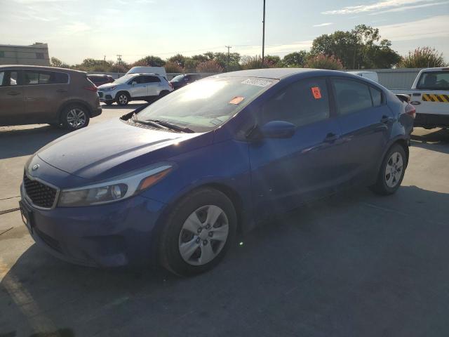 3KPFL4A70JE205573 - 2018 KIA FORTE LX BLUE photo 1