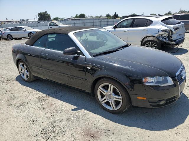 WAUDF48H87K022454 - 2007 AUDI A4 2.0T CABRIOLET QUATTRO BLACK photo 4