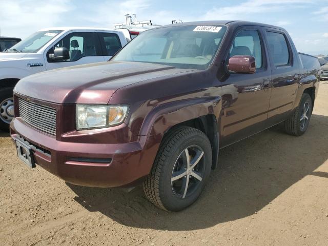 2HJYK16517H514964 - 2007 HONDA RIDGELINE RTL MAROON photo 1