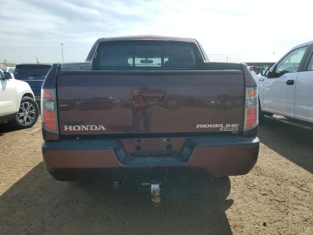 2HJYK16517H514964 - 2007 HONDA RIDGELINE RTL MAROON photo 6