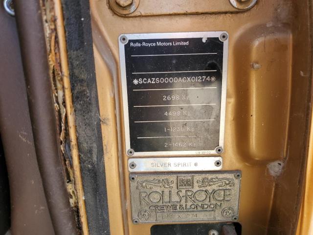SCAZS0000ACX01274 - 1981 ROLLS-ROYCE SILVER SPI Qızıl foto 12