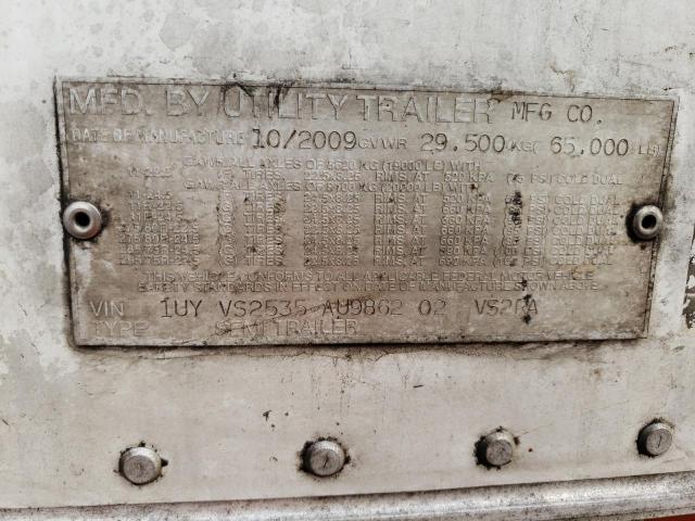 1UYVS2535AU986202 - 2010 UTILITY TRAILER WHITE photo 10