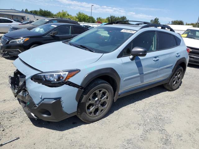 JF2GTHSC1MH293542 - 2021 SUBARU CROSSTREK SPORT BLUE photo 1