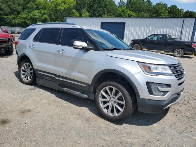 1FM5K7F81HGB81470 - 2017 FORD EXPLORER LIMITED SILVER photo 4