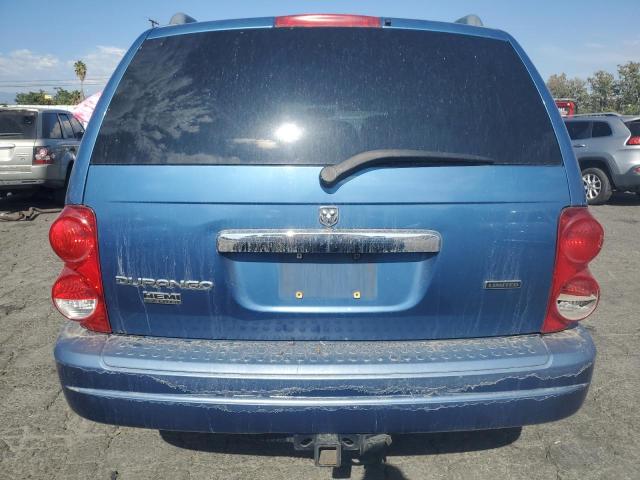 1D8HD58226F106693 - 2006 DODGE DURANGO LIMITED BLUE photo 6