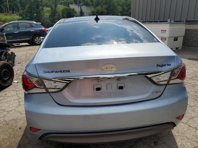 KMHEC4A47EA106478 - 2014 HYUNDAI SONATA HYBRID BLUE photo 6