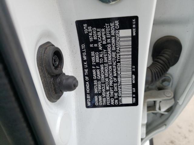 SHHFK7H48HU404034 - 2017 HONDA CIVIC SPORT 白色 照片 12