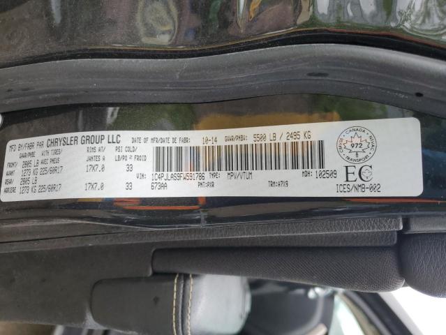 1C4PJLAS9FW591786 - 2015 JEEP CHEROKEE SPORT BLACK photo 13