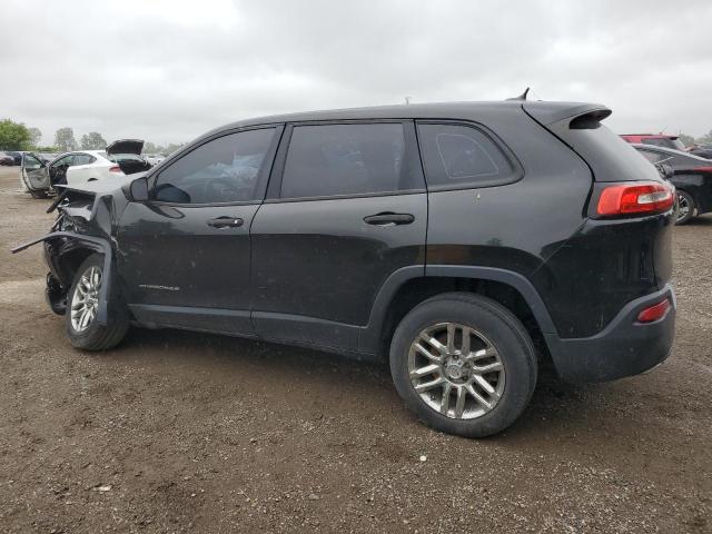 1C4PJLAS9FW591786 - 2015 JEEP CHEROKEE SPORT BLACK photo 2